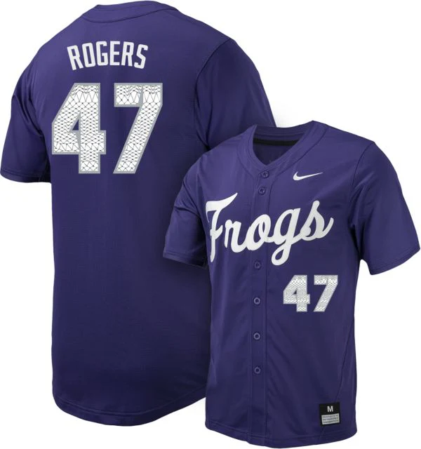 TCU Baseball Replica Jersey #47 BLAKE ROGERS - Image 2