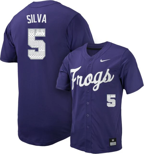 TCU Baseball Replica Jersey #5 ANTHONY SILVA - Image 2