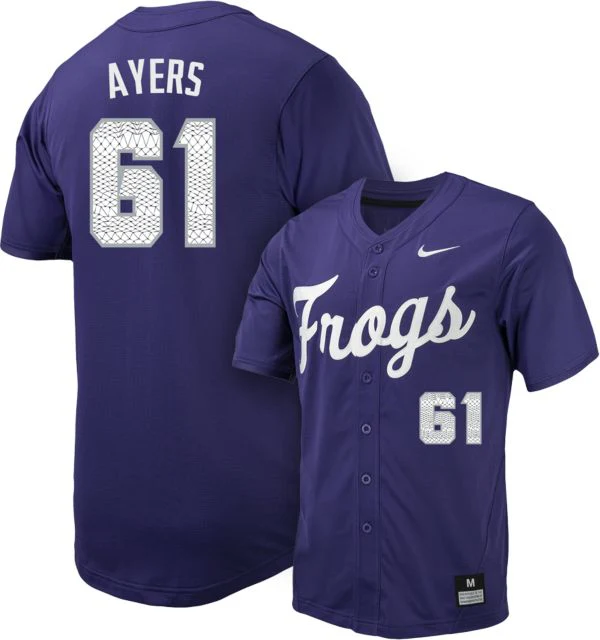 TCU Baseball Replica Jersey #61 KYLE AYERS - Image 2