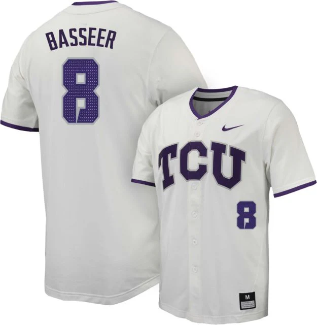 TCU Baseball Replica Jersey #8 J BASSEER