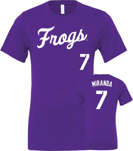 TCU Baseball T-Shirt Gabriel Miranda - 7 - ONLINE ONLY - Image 2