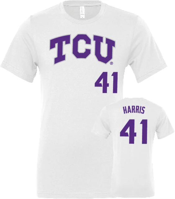 TCU Baseball T-Shirt Holden Harris - 41 - ONLINE ONLY