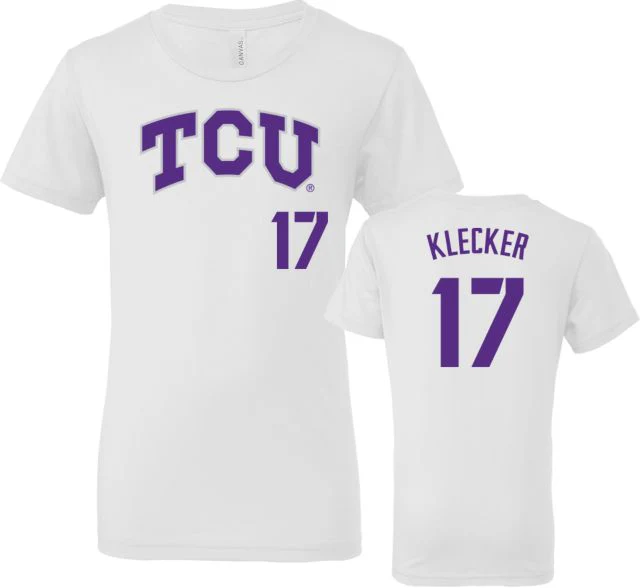 TCU Baseball Youth T-Shirt Kole Klecker - 17 - ONLINE ONLY