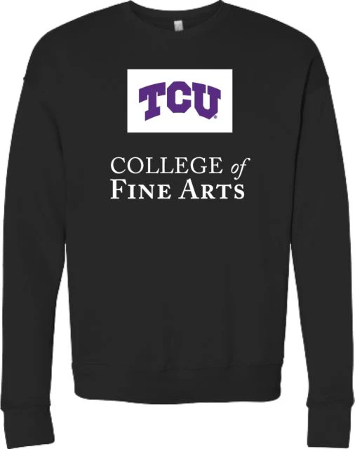TCU Bella + Canvas Fleece Crew College of Fine Arts - ONLINE ONLY