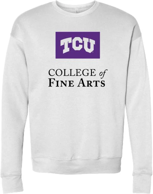 TCU Bella + Canvas Fleece Crew College of Fine Arts - ONLINE ONLY