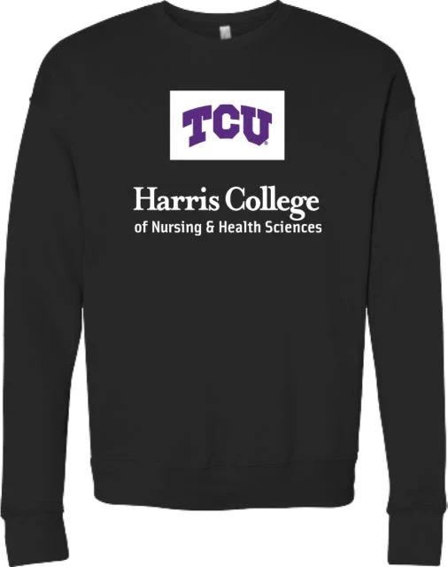 TCU Bella + Canvas Fleece Crew Harris College of Nursing and Health - ONLINE ONLY