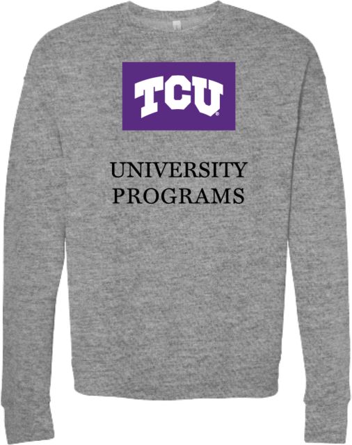 TCU Bella + Canvas Fleece Crew University programs - ONLINE ONLY