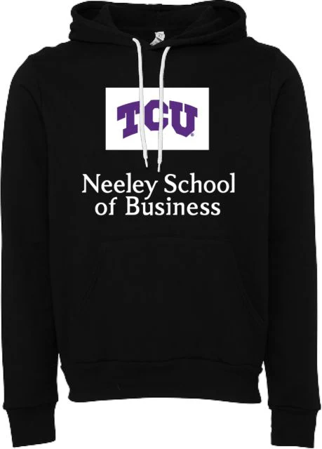 TCU Bella + Canvas Fleece Hood Neeley School of Business - ONLINE ONLY