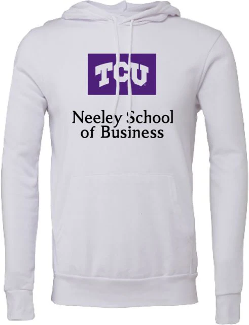 TCU Bella + Canvas Fleece Hood Neeley School of Business - ONLINE ONLY