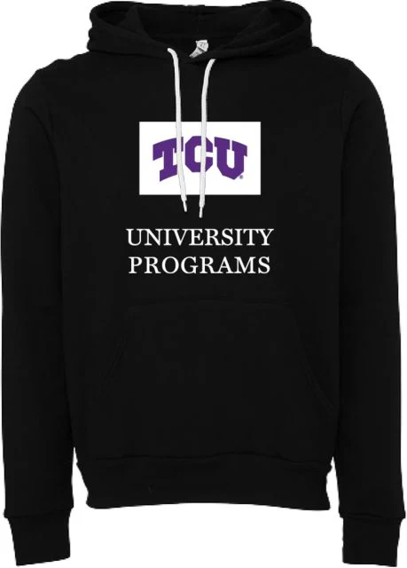 TCU Bella + Canvas Fleece Hood University programs - ONLINE ONLY