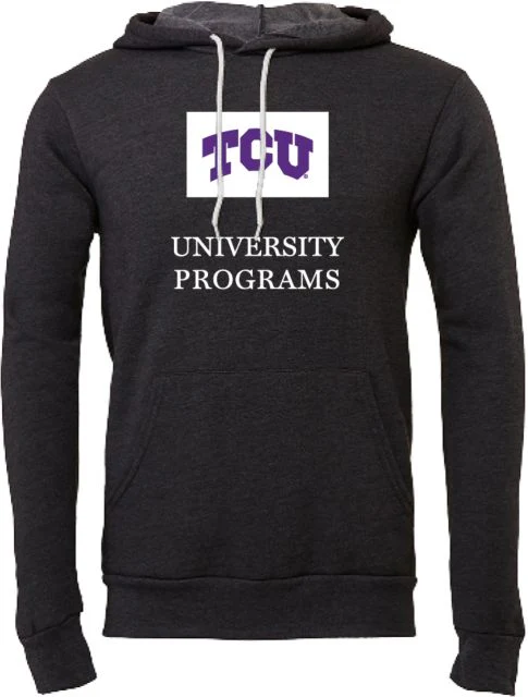 TCU Bella + Canvas Fleece Hood University programs - ONLINE ONLY