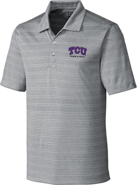 TCU CandB Interbay Light Stripe Polo Track and Field - ONLINE ONLY