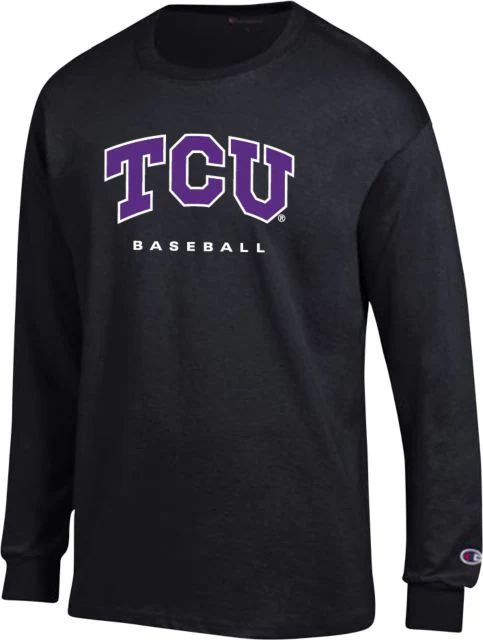 TCU Champion Long Sleeve T Shirt Baseball - ONLINE ONLY