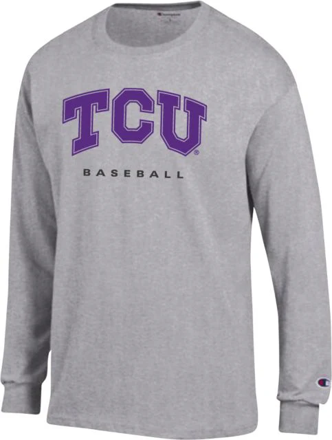 TCU Champion Long Sleeve T Shirt Baseball - ONLINE ONLY - Image 2