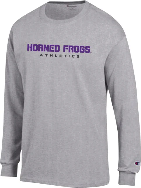 TCU Champion Long Sleeve T Shirt Horned Frogs Athletics - ONLINE ONLY