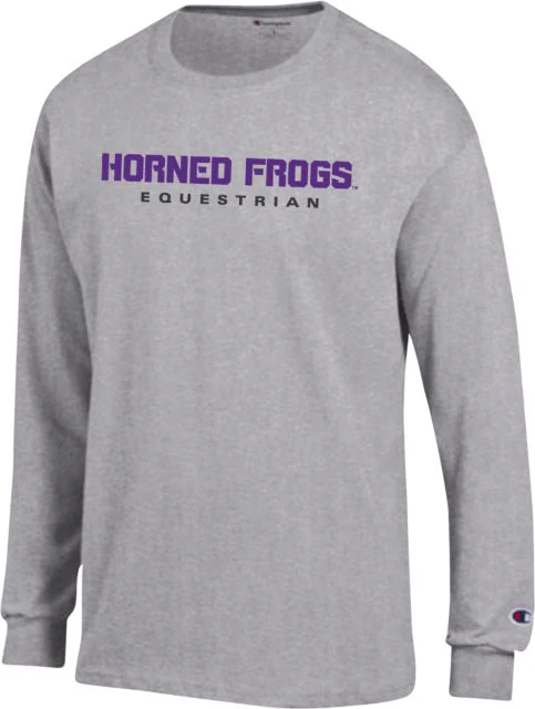 TCU Champion Long Sleeve T Shirt Horned Frogs Equestrian - ONLINE ONLY
