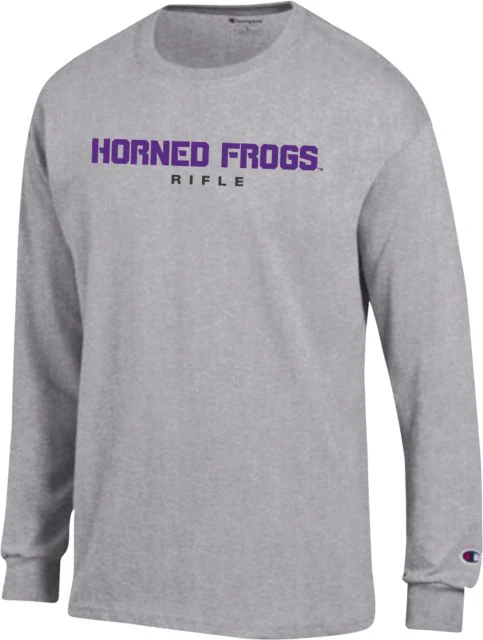 TCU Champion Long Sleeve T Shirt Horned Frogs Rifle - ONLINE ONLY