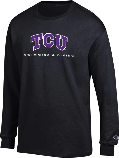 TCU Champion Long Sleeve T Shirt Swimming and Diving - ONLINE ONLY
