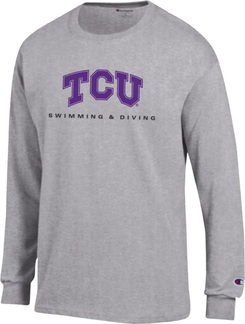 TCU Champion Long Sleeve T Shirt Swimming and Diving - ONLINE ONLY - Image 2