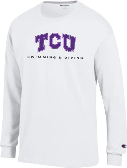 TCU Champion Long Sleeve T Shirt Swimming and Diving - ONLINE ONLY - Image 3
