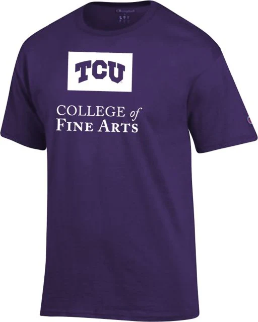 TCU Champion T Shirt College of Fine Arts - ONLINE ONLY