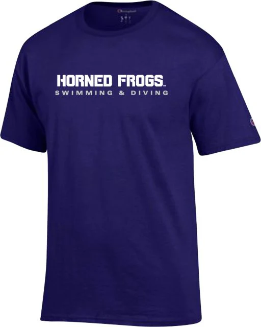 TCU Champion T Shirt Horned Frogs Swimming and Diving - ONLINE ONLY