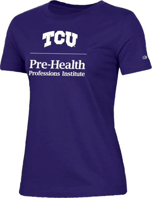 TCU Champion Womens Tee TCU Pre Health Stacked - ONLINE ONLY