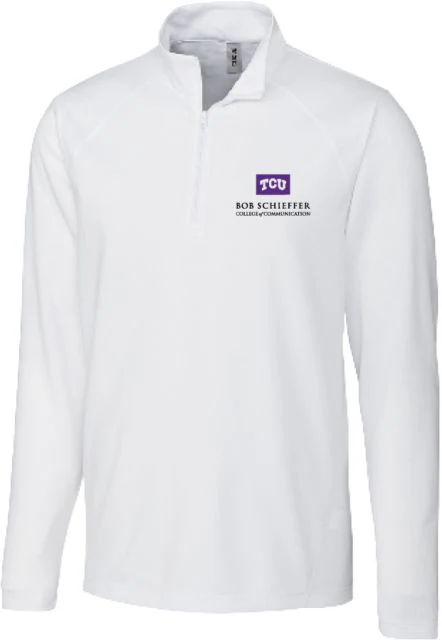 TCU Clique Ice Pique Half Zip Bob Schieffer College of Communication - ONLINE ONLY