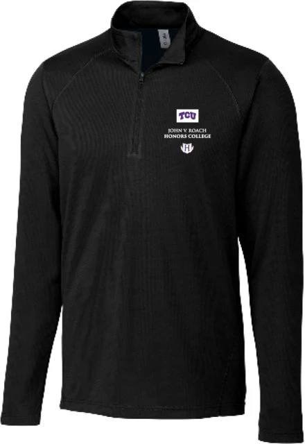 TCU Clique Ice Pique Half Zip John V. Roach Honors College - ONLINE ONLY