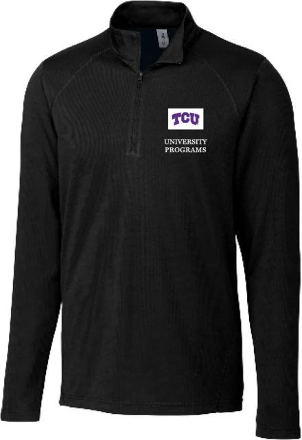 TCU Clique Ice Pique Half Zip University programs - ONLINE ONLY