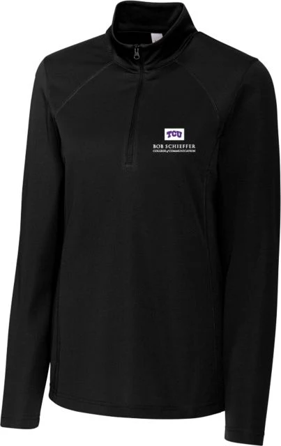 TCU Clique Womens Ice Pique Half Zip Bob Schieffer College of Communication - ONLINE ONLY