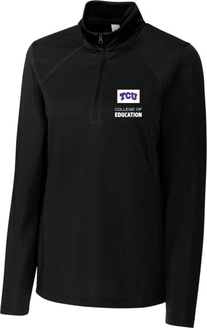 TCU Clique Womens Ice Pique Half Zip College of Education - ONLINE ONLY