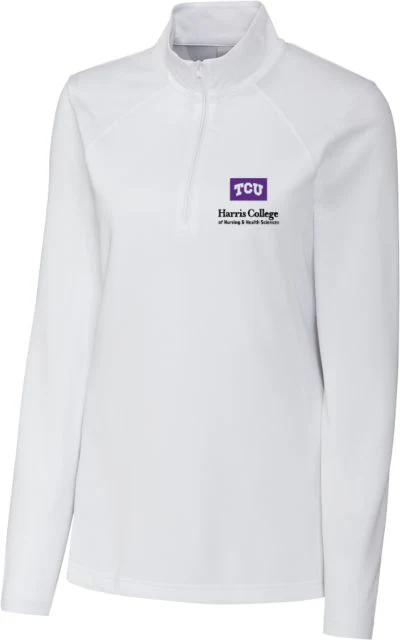 TCU Clique Womens Ice Pique Half Zip Harris College of Nursing and Health - ONLINE ONLY