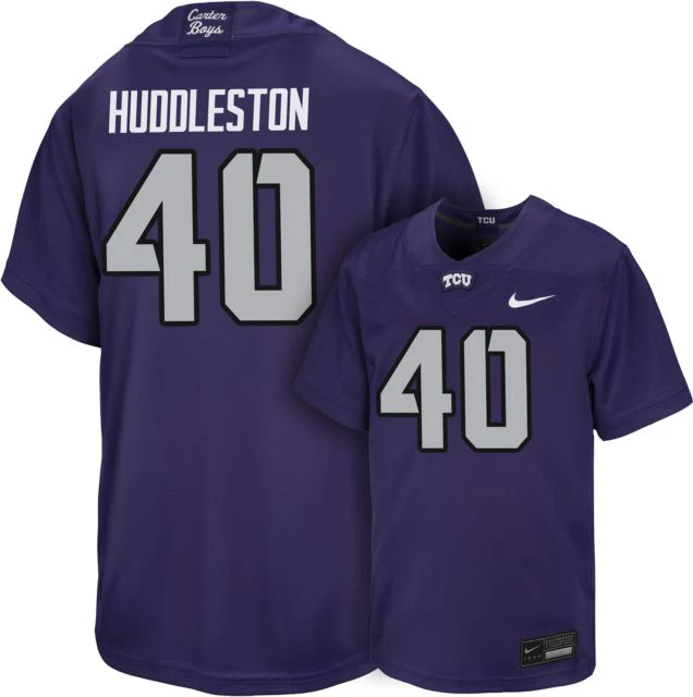 TCU Football Youth Replica Jersey #40 K HUDDLESTON