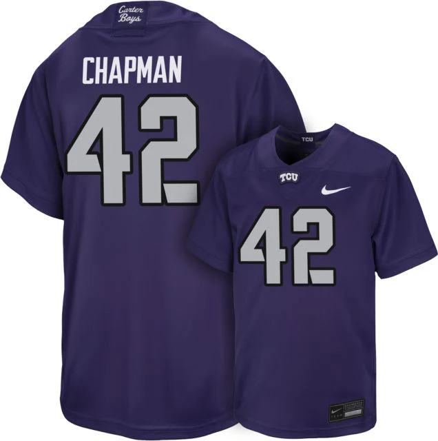 TCU Football Youth Replica Jersey #42 Z CHAPMAN