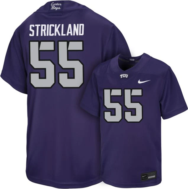 TCU Football Youth Replica Jersey #55 R STRICKLAND