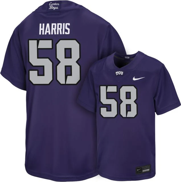 TCU Football Youth Replica Jersey #58 B HARRIS