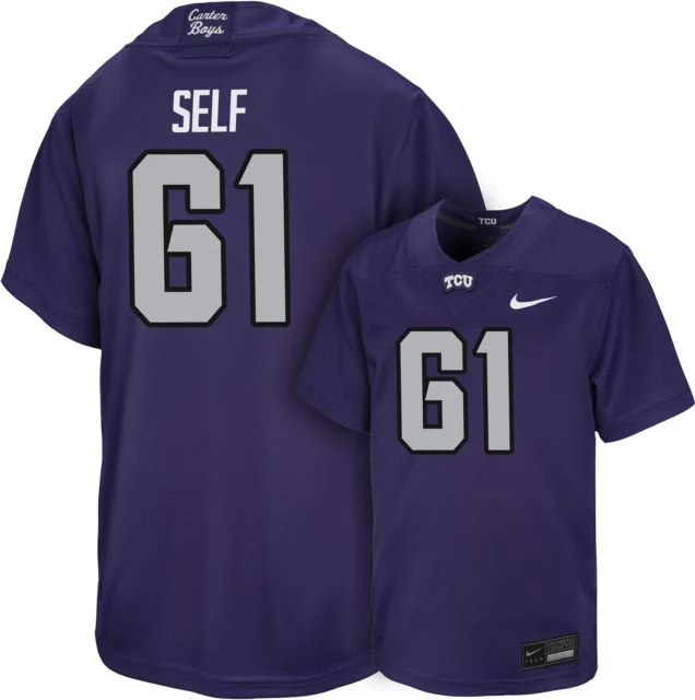 TCU Football Youth Replica Jersey #61 R SELF