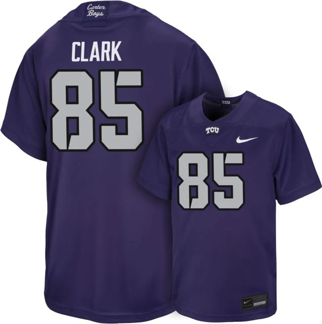 TCU Football Youth Replica Jersey #85 PARKER CLARK
