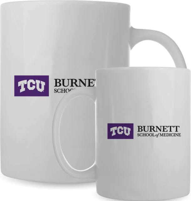TCU Full Color Mug 15oz TCU Burnett School of Medicine Horizontal - ONLINE ONLY