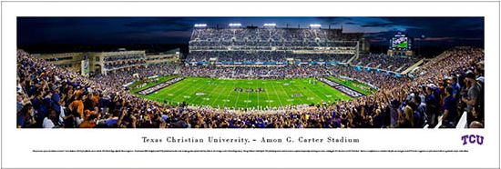 Texas Christian University 13.5'' x 40'' Print