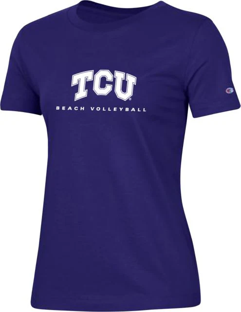 TCU Ladies Champion T Shirt Beach Volleyball - ONLINE ONLY - Image 2
