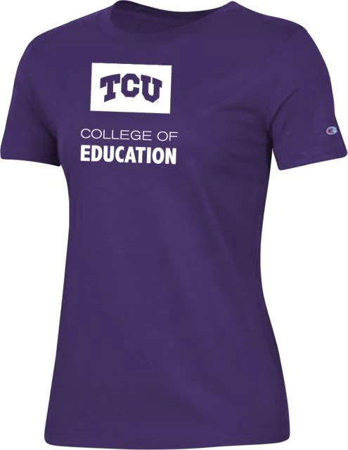 TCU Ladies Champion T Shirt College of Education - ONLINE ONLY