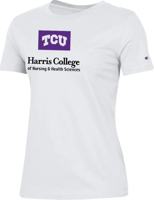 TCU Ladies Champion T Shirt Harris College of Nursing and Health - ONLINE ONLY