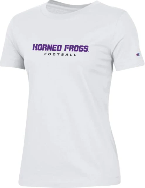 TCU Ladies Champion T Shirt Horned Frogs Football - ONLINE ONLY
