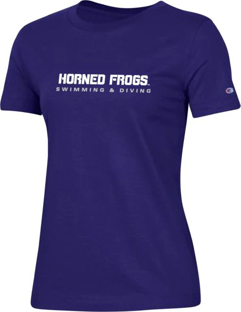 TCU Ladies Champion T Shirt Horned Frogs Swimming and Diving - ONLINE ONLY