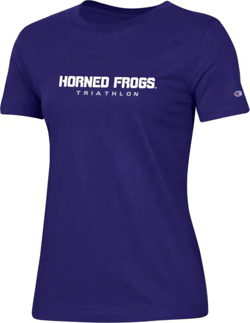 TCU Ladies Champion T Shirt Horned Frogs Triathlon - ONLINE ONLY