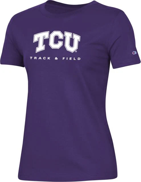 TCU Ladies Champion T Shirt Track and Field - ONLINE ONLY
