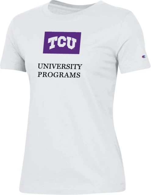 TCU Ladies Champion T Shirt University programs - ONLINE ONLY