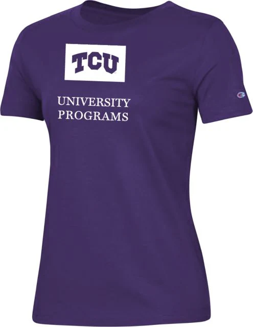 TCU Ladies Champion T Shirt University programs - ONLINE ONLY